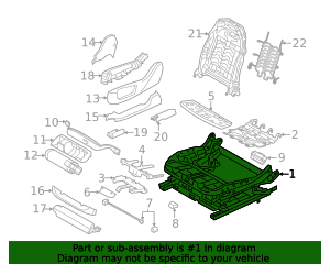 2019-2026 BMW Seat Adjuster 52107459217 | OEM Parts Online