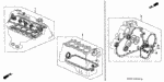 6110P2A030 - Engine: GASKET KIT, CYLINDER HEAD for Honda Image