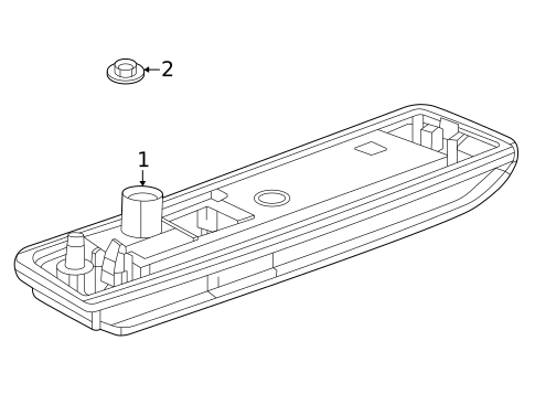 License Lamps for 2022 Cadillac CT4 #0
