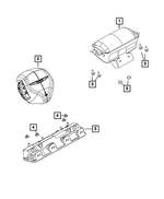 6RS491X9AB - : Driver Air Bag for Chrysler: 300 Image