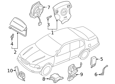 Air Bag Components for 2001 INFINITI I30 #0