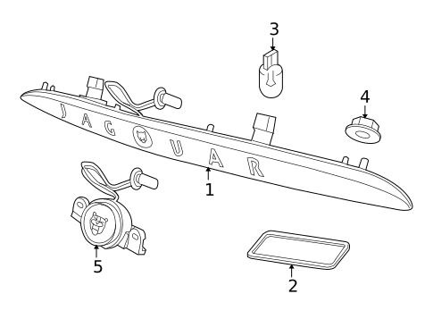 Trunk Lid Lamps for 2006 Jaguar XK8 #0