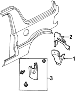 K01851815D - Body: Fender Liner for Kia Image