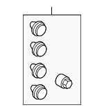 LR043820 - : Wheel Lock Kit for Land-Rover Image