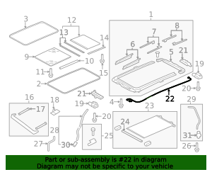 Car Code 3af 3AF-971-648 - Wire Harness 2009-2017 Audi | Audi OEM Parts