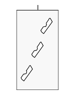 91570TA5A01 - : Drip Molding Front Clip for Acura Image
