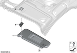 51167885287 - : Sun Visor Left for BMW Image