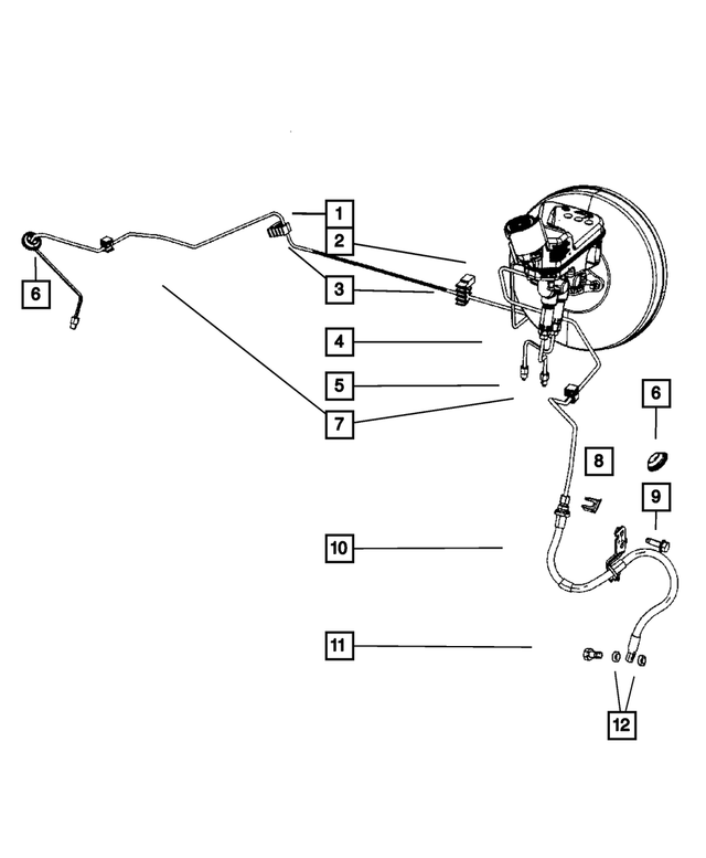 5105162AE - Service Brakes: Brake Tube for Mopar Image