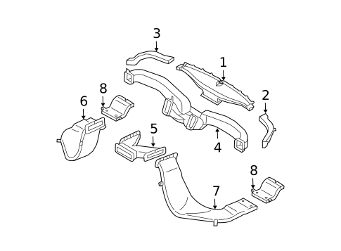 Ducts for 2009 Kia Sorento #0
