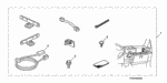 938910500808 - Accessory Components: SCREW-WASHER (5X8) for Honda Image