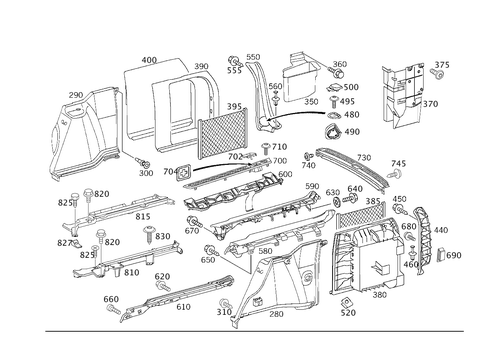 Luggage Compartment Covering for 2005 Mercedes-Benz C320 #0