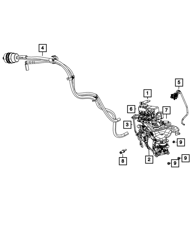 R8572790AA - Front Suspension: Air Suspension Compressor, Remanufactured for Mopar Image