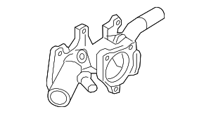 16323WB004 - Cooling System: Thermostat Housing for Toyota Image