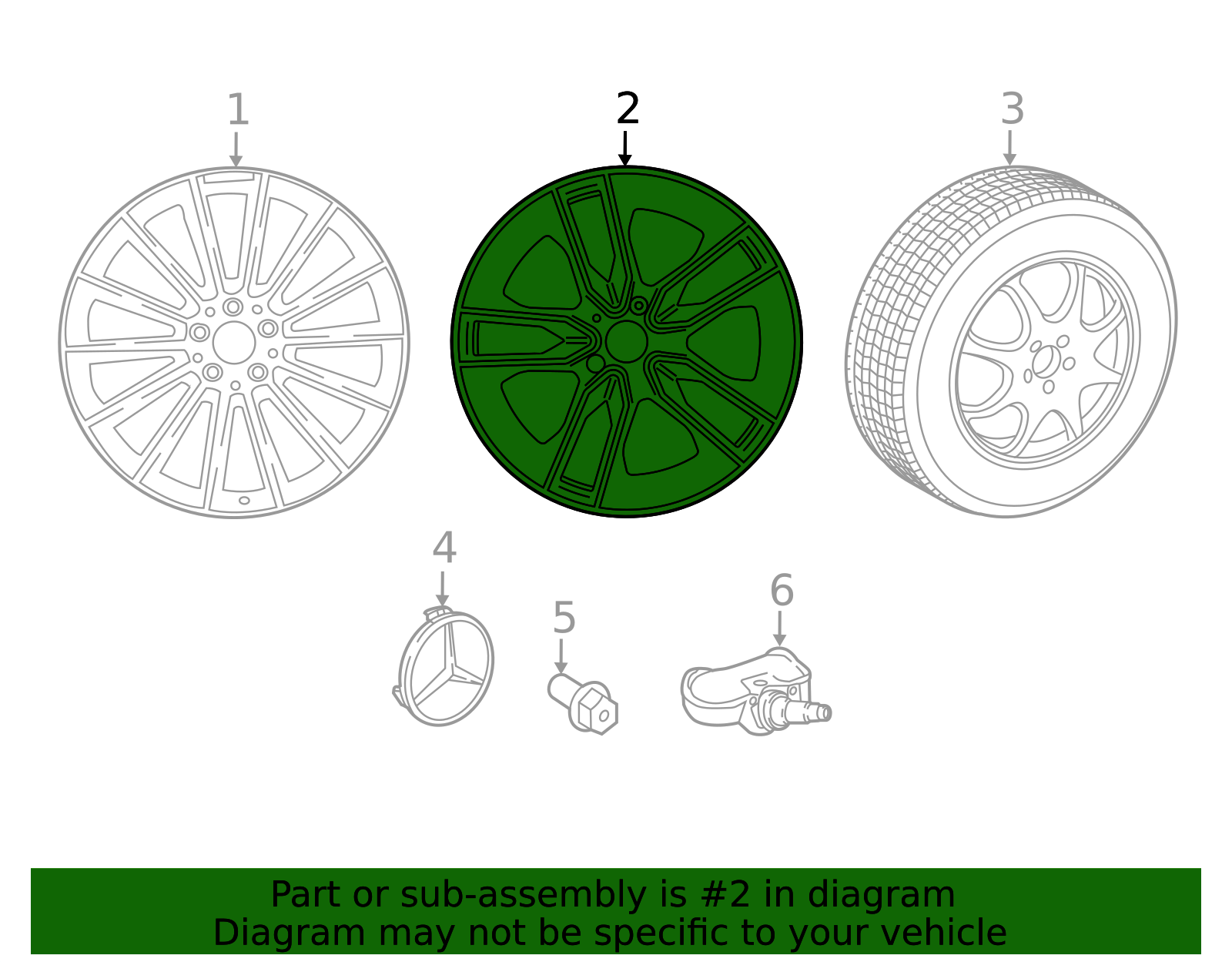 Genuine OEM Amg Multi-Spoke Wheel | 257-401-38-00-64-7X23 | Fits