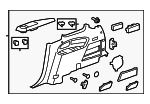 23389773 - Body: Quarter Trim Panel for GM Image
