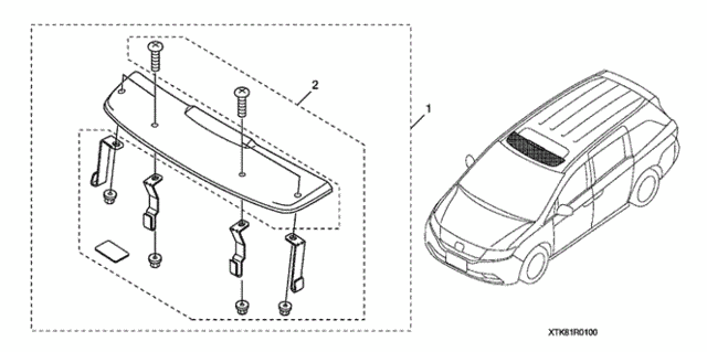 Moonroof Visor for 2011 Honda Odyssey #0