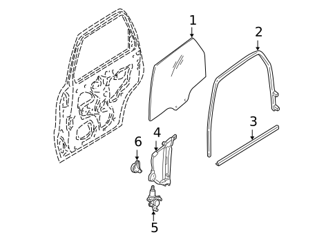 Rear Door for 2006 Ford Escape #0