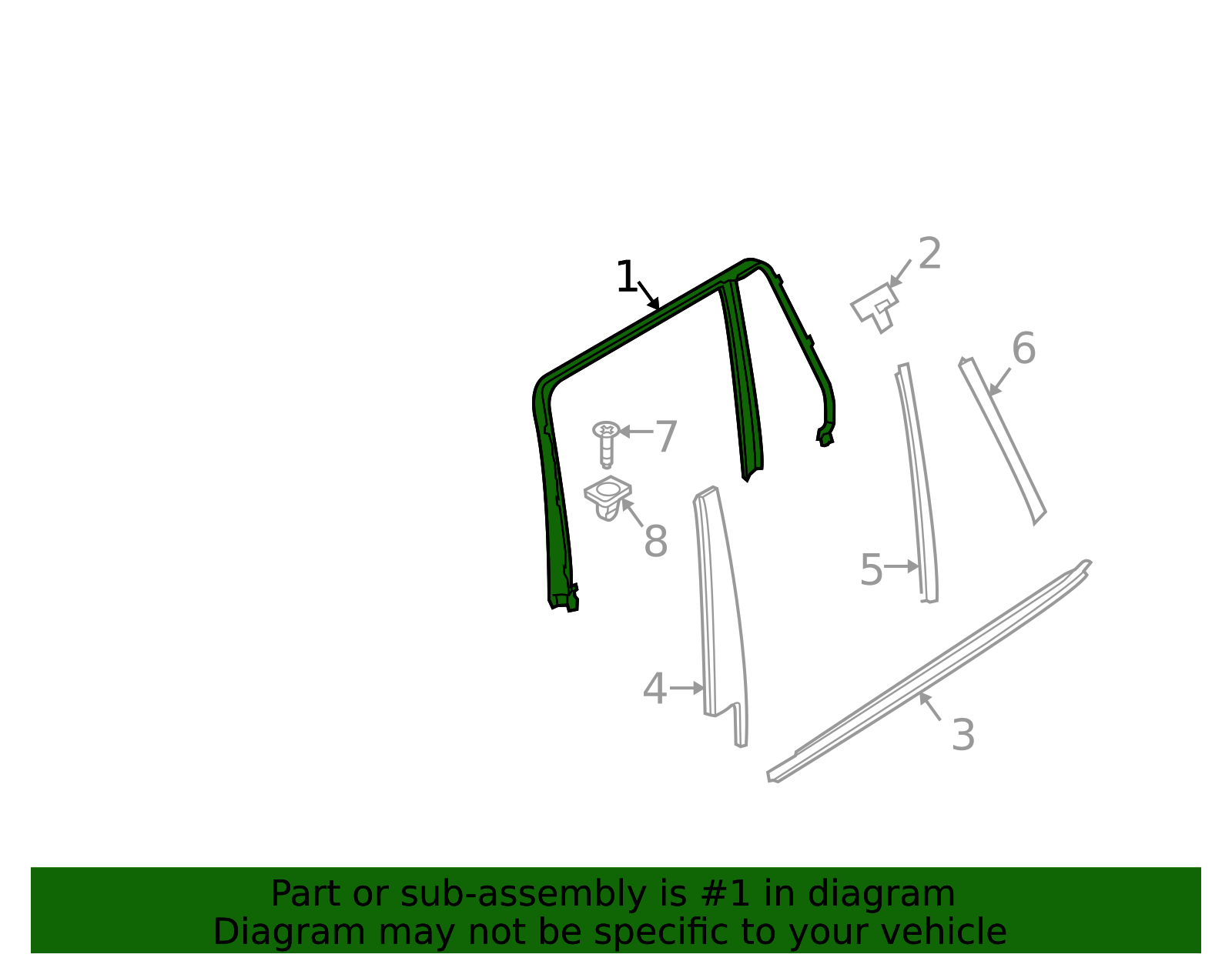 2004-2010 BMW X3 Frame Molding 51353448838 | OEM Parts Online