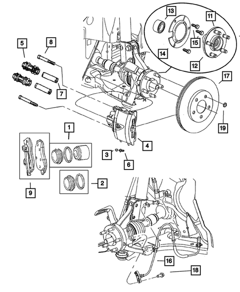 Front Brakes for 2001 Dodge Neon #0