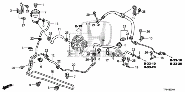 P.S. Lines (V6) for 2012 Honda Crosstour #0