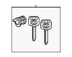 6905621040 - Body: Cylinder &amp; Keys for Toyota Image