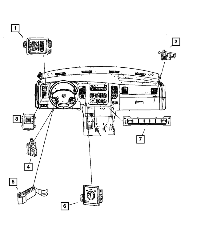 4602939AB - : Instrument Panel Switch for Mopar Image