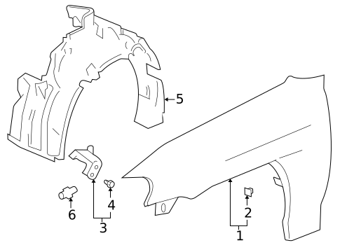 Fender & Components for 2006 Honda Insight #0