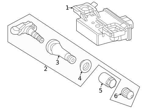 Tire Pressure Monitor Components for 2021 Mercedes-Benz GLA35 AMG #0