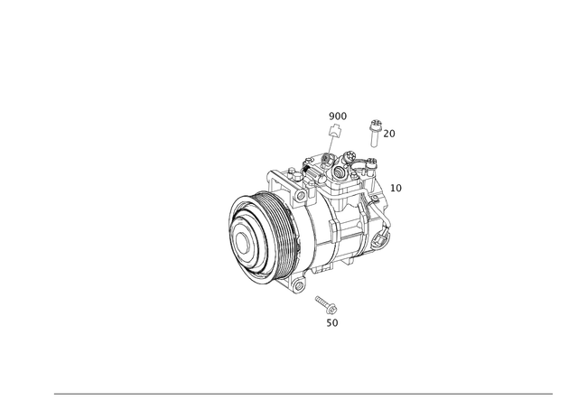 12305011 - : Compressor for Mercedes-Benz: C300, C350 Image