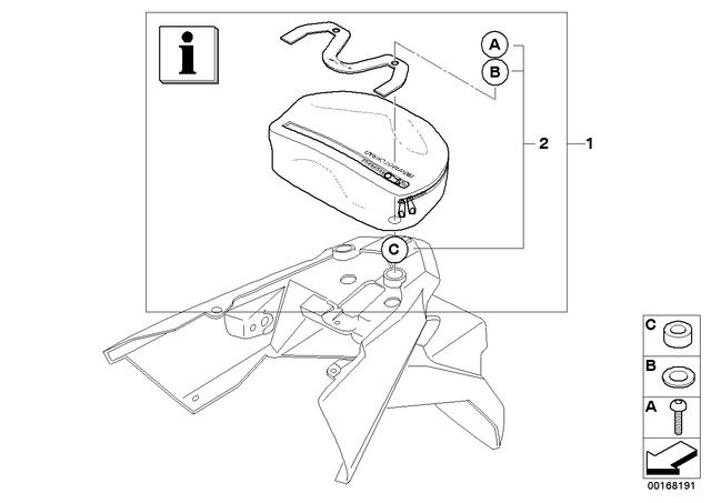71607711245 - : Rear Pocket               for BMW-Motorrad Image