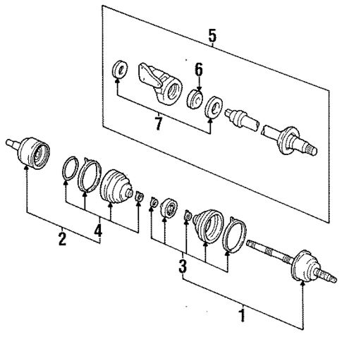 Drive Axles for 1992 Ford Escort #0