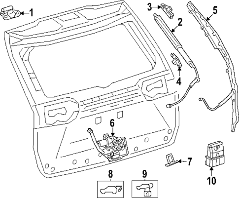 Liftgate for 2025 Toyota Grand Highlander #0