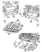 5116372AC - Body Sheet Metal Except Doors: Front Belly Pan for Mopar Image