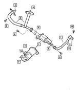 5145612AB - : Egr Valve To Intake Tube for Chrysler: Concorde, Sebring | Dodge: Intrepid, Stratus Image