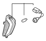 924023F100 - Electrical: Backup Lamp Assembly for Kia: Amanti Image