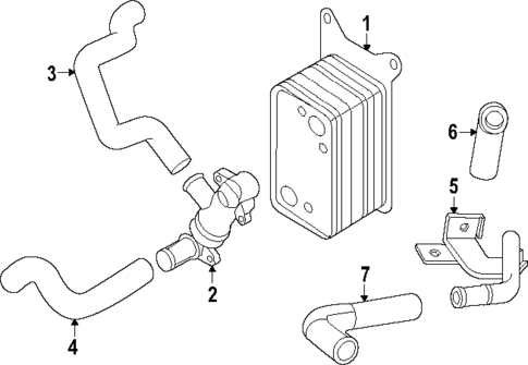 Oil Cooler for 2024 Hyundai Santa Fe #0