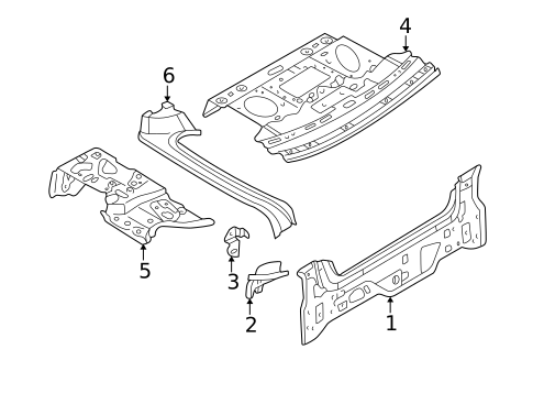 Rear Body for 1997 Mazda Millenia #0