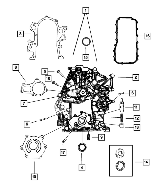 6101326 - Engine 3.8L Six Cylinder: Bolt for Mopar Image