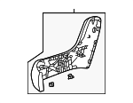 81351TYAA21ZA - Body: Recline Cover for Acura Image