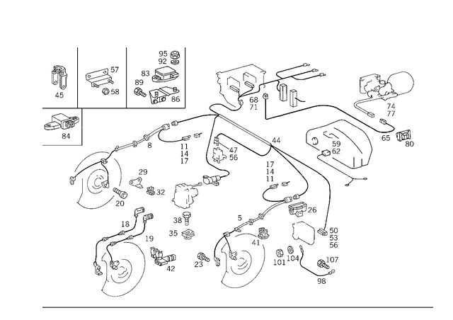 1404400732 - Electrical Equipment and Instruments: Fuel Line for Mercedes-Benz: 300SD, 400SE, 400SEL, 500SEC, 500SEL, 600SEL, S420 Image image