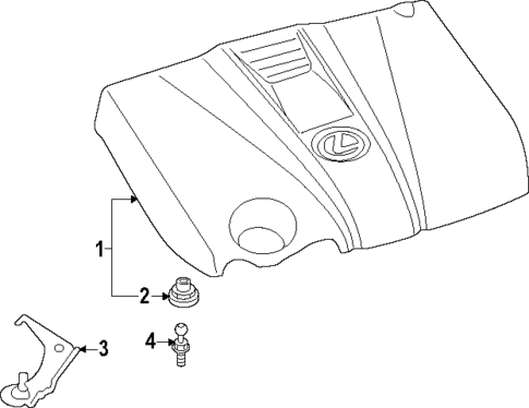 Engine Appearance Cover for 2024 Lexus ES350 #0