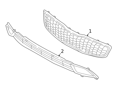 Grille & Components for 2018 Kia Forte5 #0