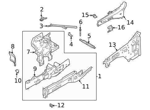 Structural Components & Rails for 2020 Land Rover Defender 90 #0