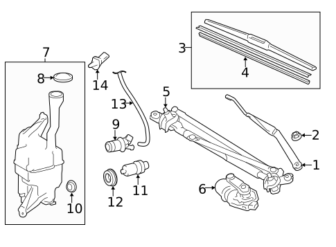 Wipers for 2015 Toyota Camry #0