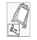 8W7885504 - Body: Seat Back Frame for Audi Image