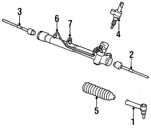 Steering Gear & Linkage for 1995 Saab 9000 #1