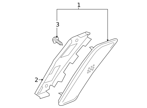 Reflector for 2005 Mitsubishi Montero #0