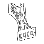 611210E160 - Body: Cowl Side Panel for Lexus: TX350, TX500h, TX550h+ Image