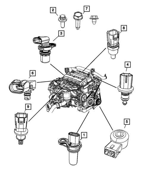 Sensors for 2008 Jeep Compass #1