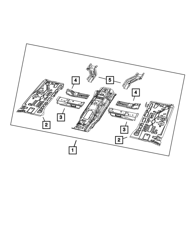 68444273AE - Body Sheet Metal Except Doors: Front Floor Pan for Mopar Image image